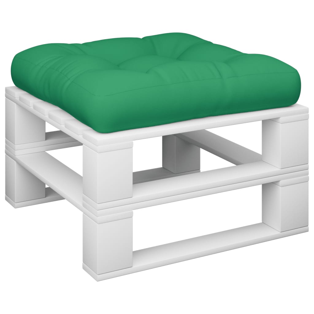 vidaXL Pallet Sofa Cushion Green 19.7"x19.7"x3.9"