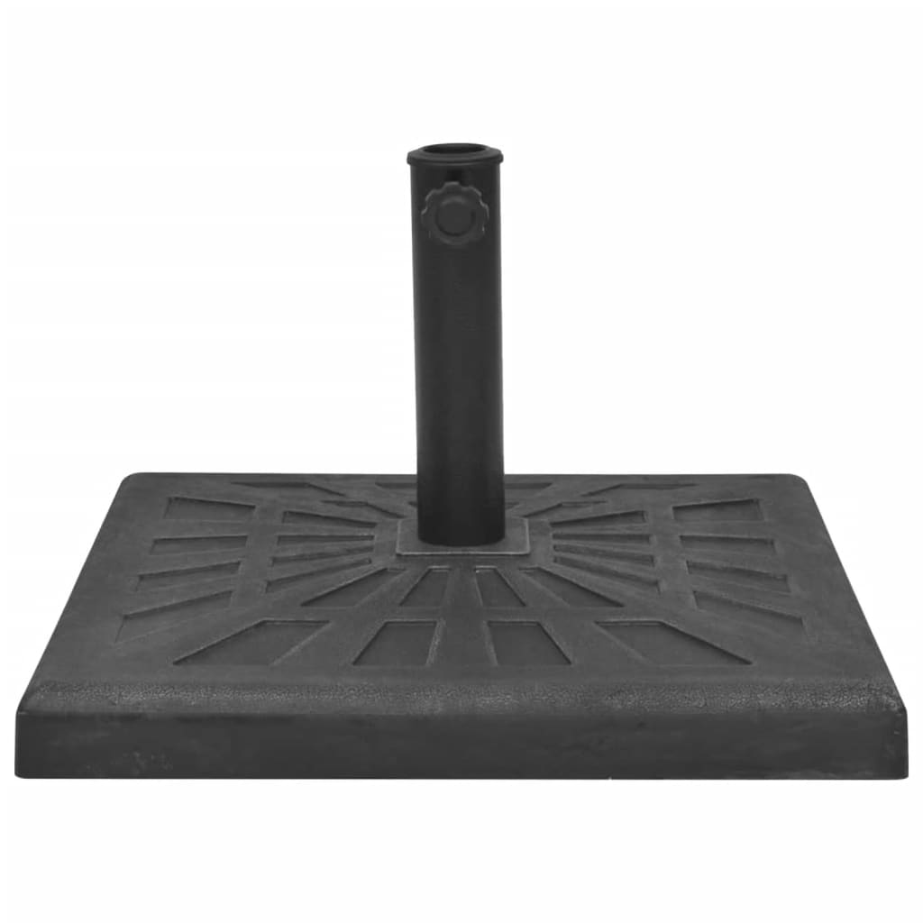 vidaXL Parasol Base Resin Square Black 41.9 lb