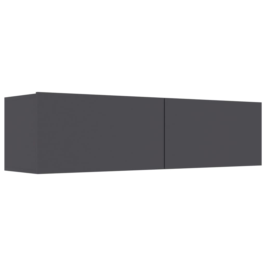 vidaXL TV Cabinet Gray 47.2"x11.8"x11.8" Engineered Wood
