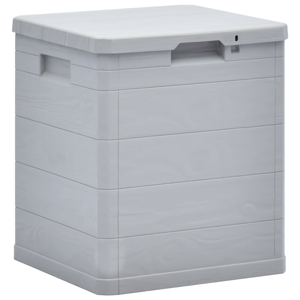 vidaXL Patio Storage Box 23.8 gal Light Gray