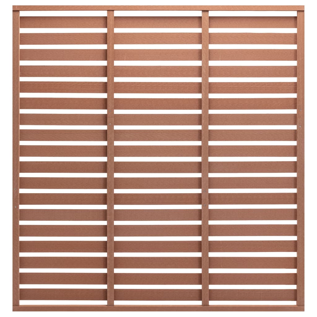 vidaXL Fence Panel WPC 70.9"x70.9" Brown