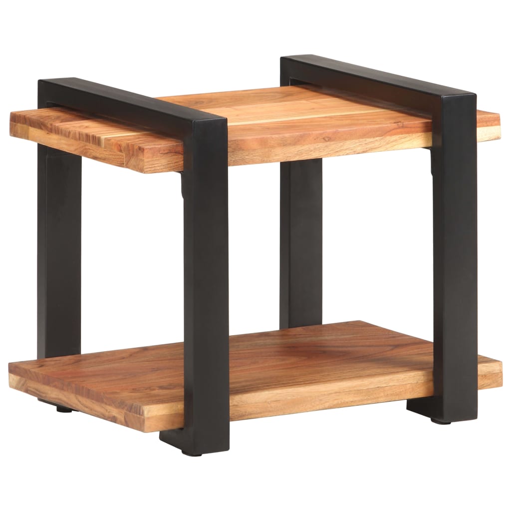 vidaXL Bedside Cabinet 19.7"x15.7"x15.7" Solid Acacia Wood
