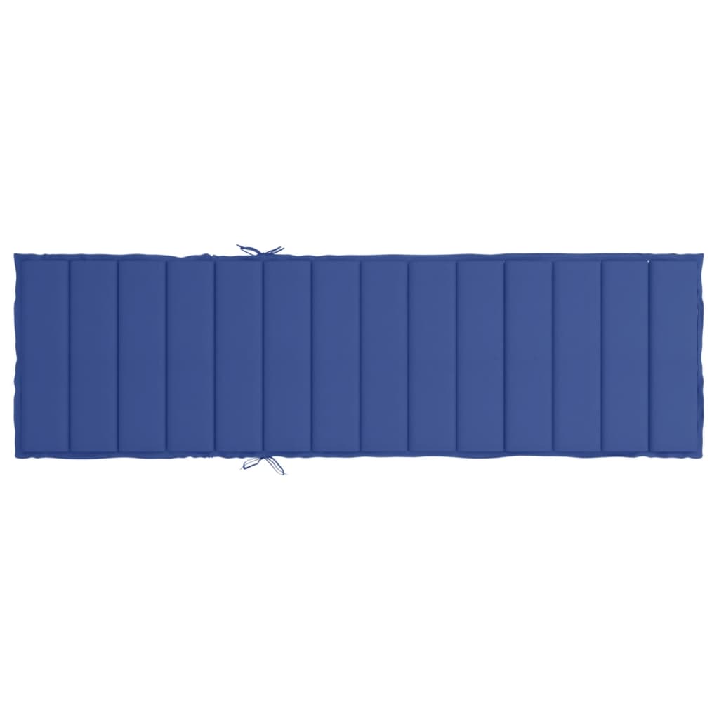 vidaXL Sun Lounger Cushion Royal Blue 78.7"x23.6"x1.2" Oxford Fabric