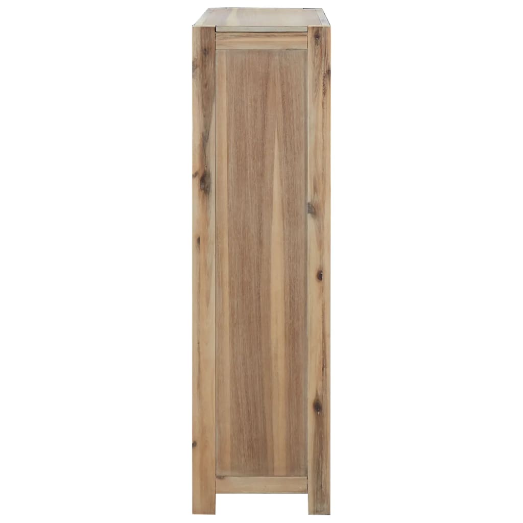 vidaXL 4-Tier Bookcase 31.5"x11.8"x43.3" Solid Wood Acacia