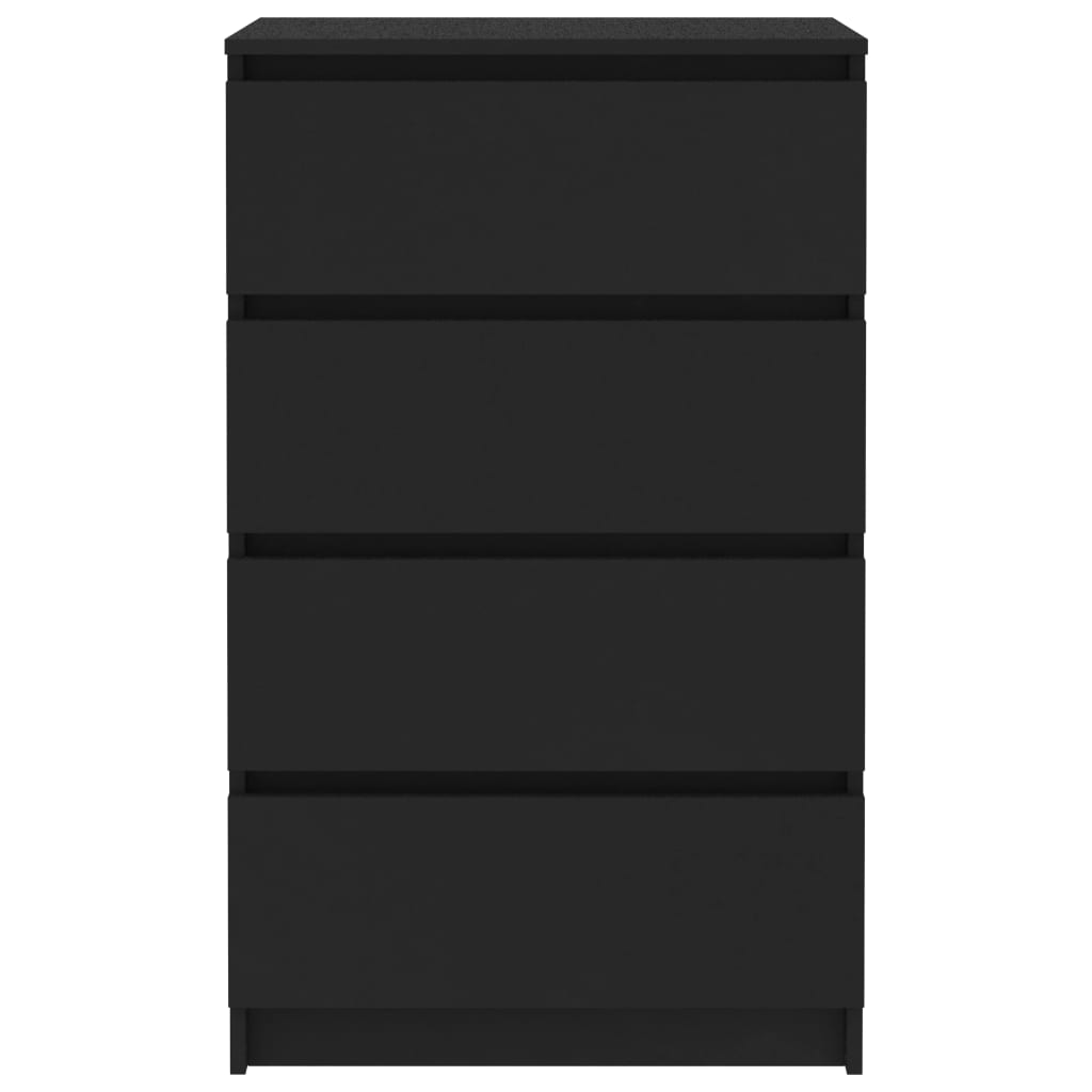 vidaXL Sideboard Black 23.6"x13.8"x38.8" Engineered Wood