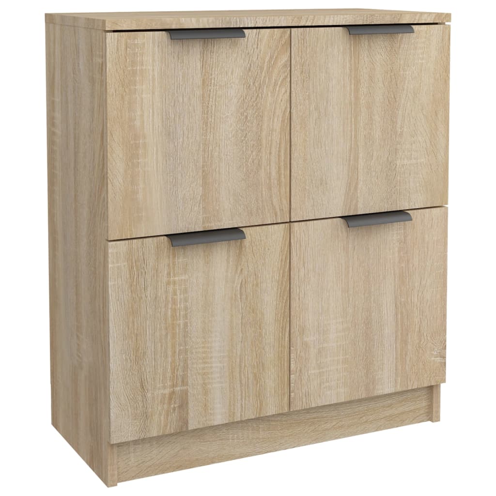 vidaXL Sideboards 2 pcs Sonoma Oak 23.6"x11.8"x27.6" Engineered Wood