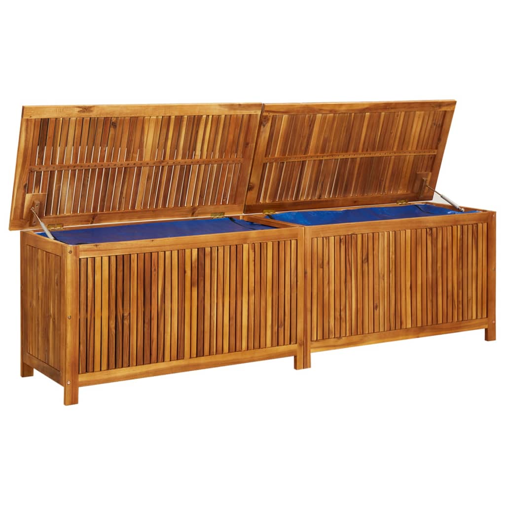 vidaXL Patio Storage Box 78.7"x19.7"x22.8" Solid Acacia Wood