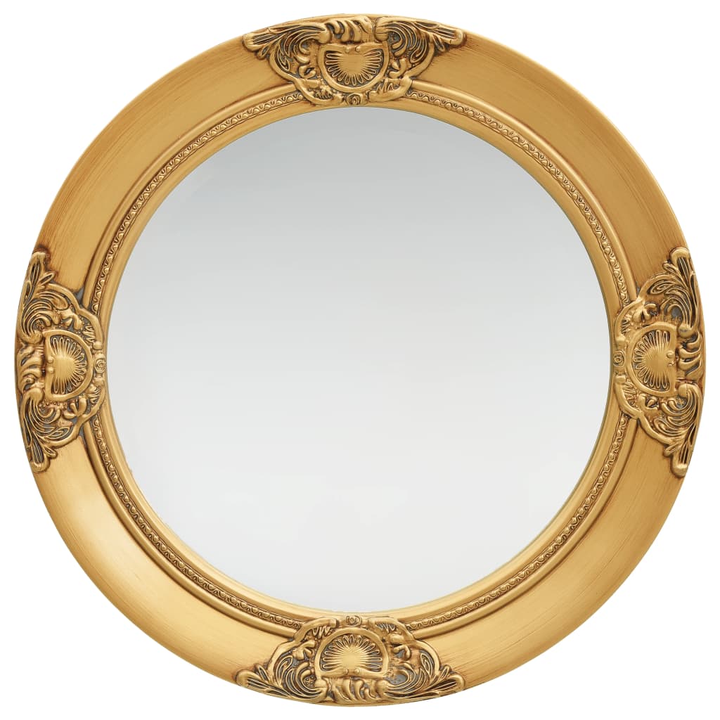 vidaXL Wall Mirror Baroque Style 19.7" Gold