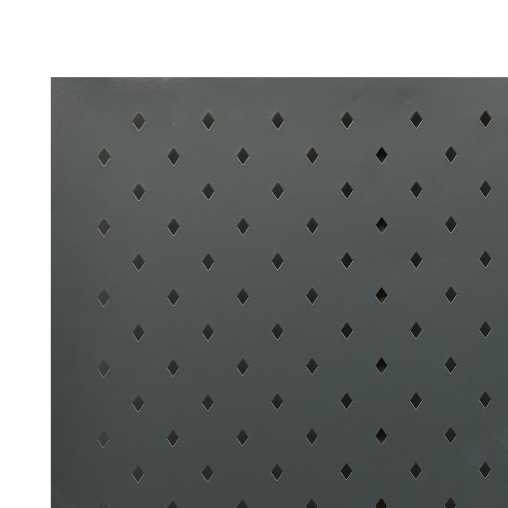 vidaXL 4-Panel Room Divider Anthracite 63"x70.9" Steel