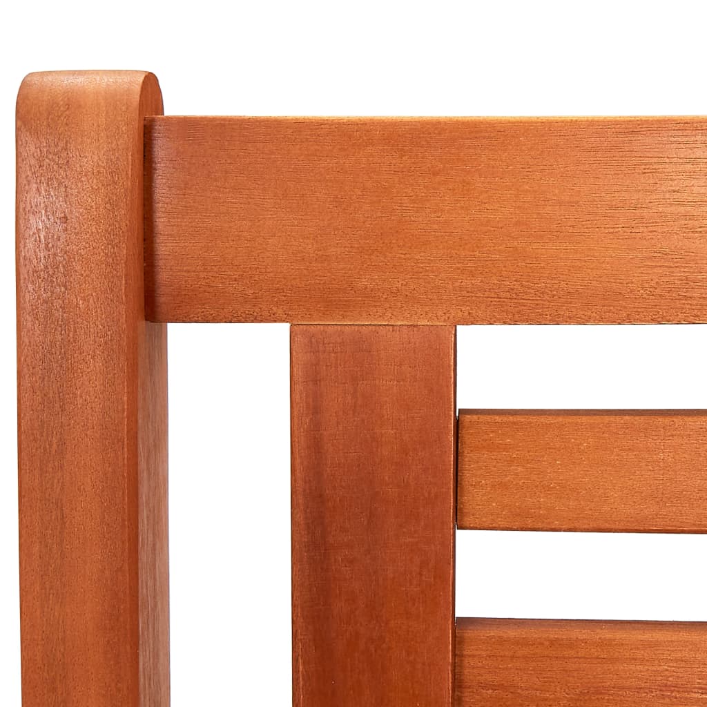 vidaXL 3-Seater Patio Bench 59.1" Solid Eucalyptus Wood