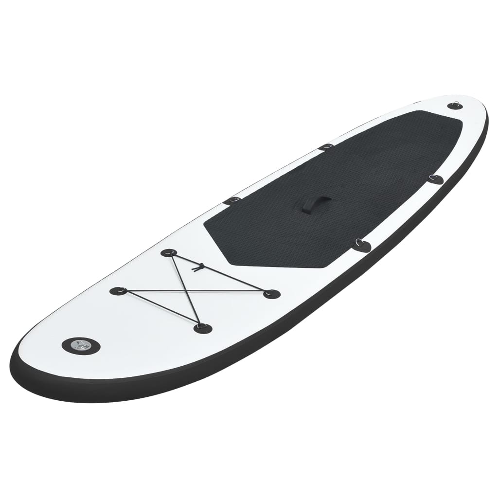 vidaXL Inflatable Stand up Paddle Board Set Black and White