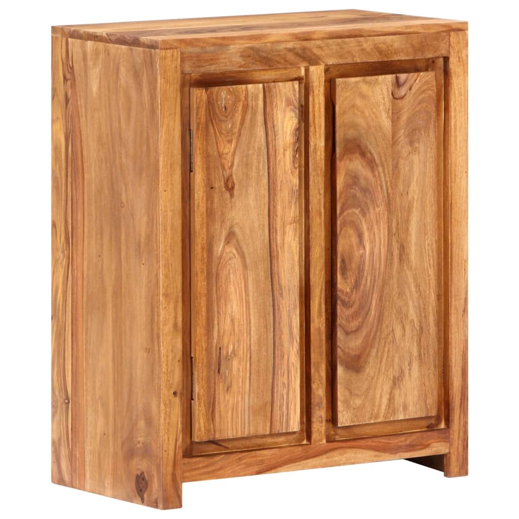 vidaXL Sideboard 23.6"x13"x29.5" Solid Sheesham Wood