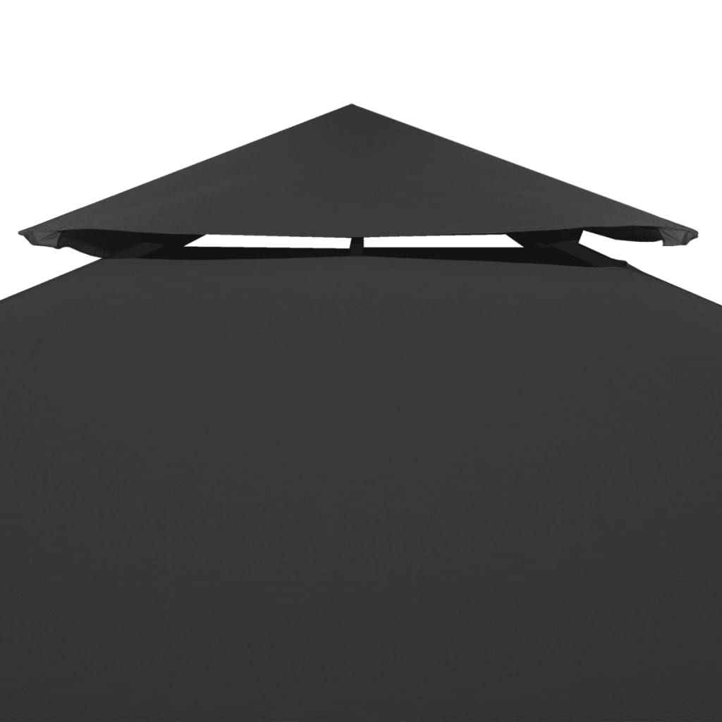 vidaXL Gazebo Cover Canopy Replacement 1 oz/ft² Dark Gray 9.8'x9.8'