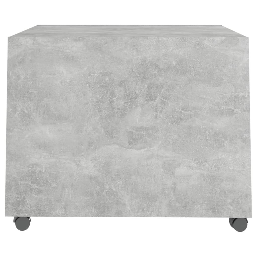 vidaXL Coffee Table Concrete Gray 21.7"x21.7"x15.7" Engineered Wood