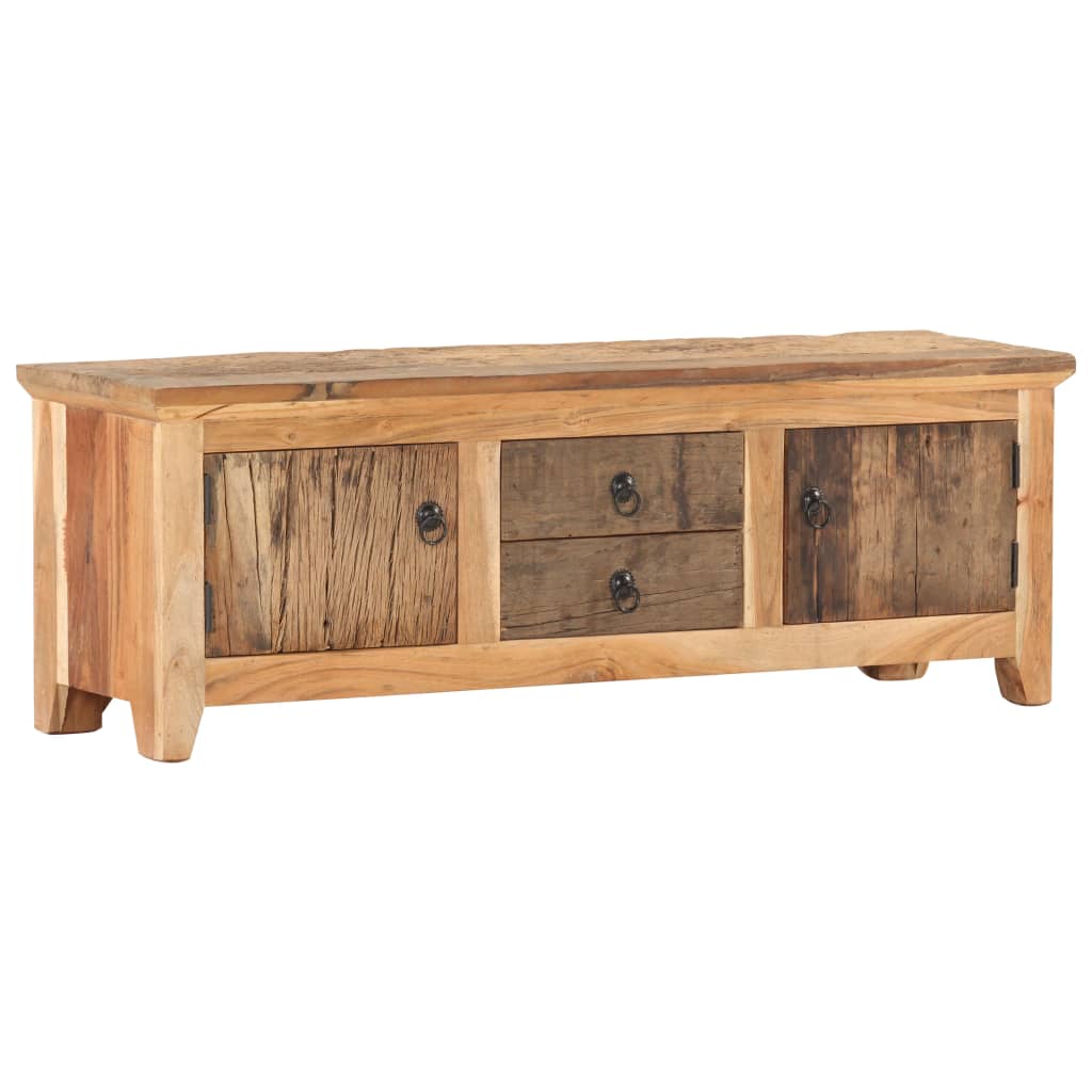 vidaXL TV Cabinet 47.2"x11.8"x15.7" Solid Acacia Wood and Reclaimed Wood
