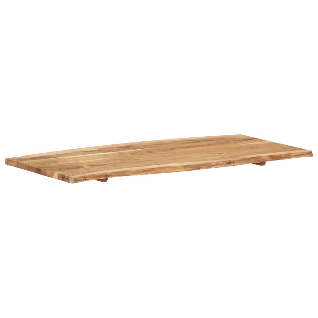 vidaXL Table Top Solid Acacia Wood 46.5"x(19.7"-23.6")x1"