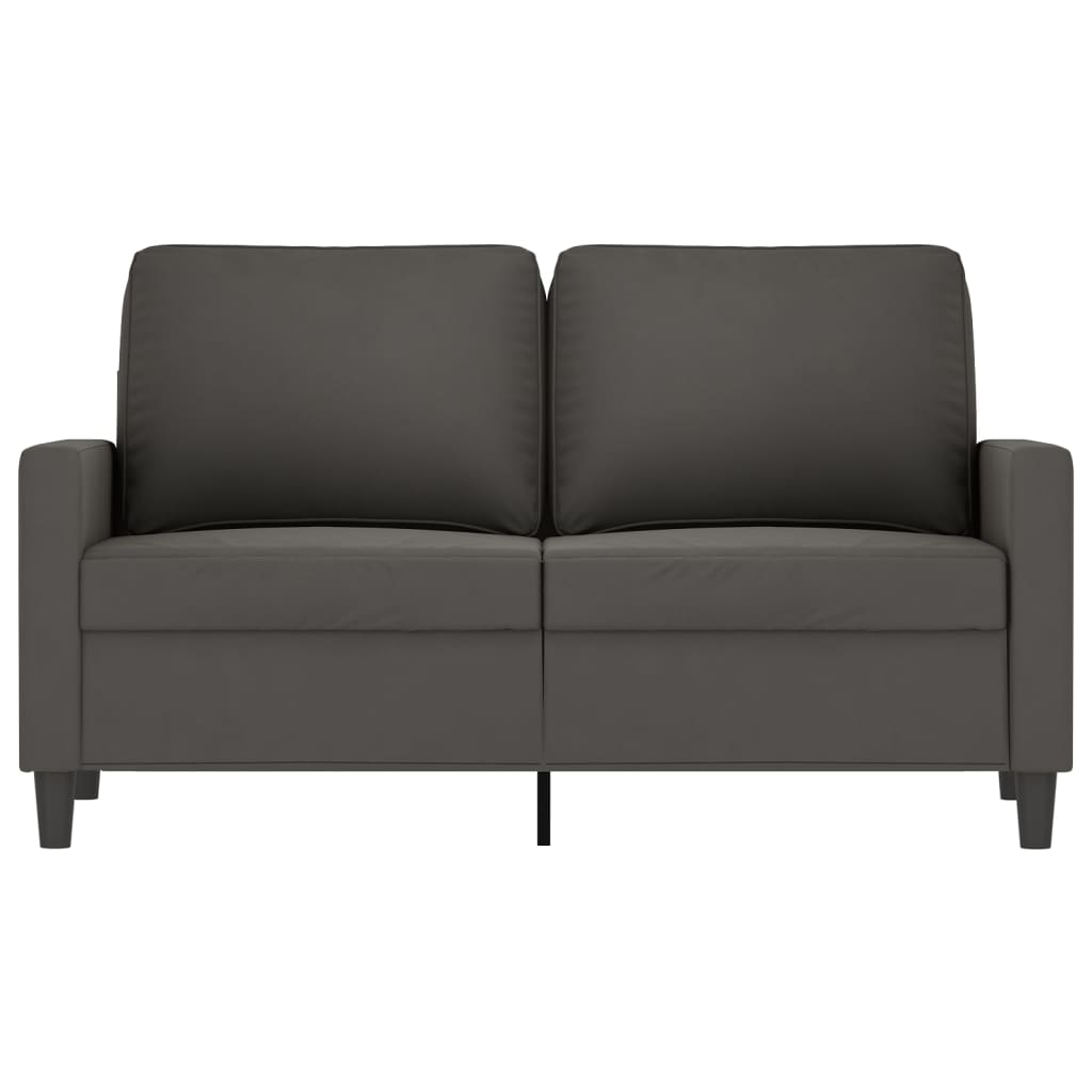 vidaXL 2-Seater Sofa Dark Gray 47.2" Velvet