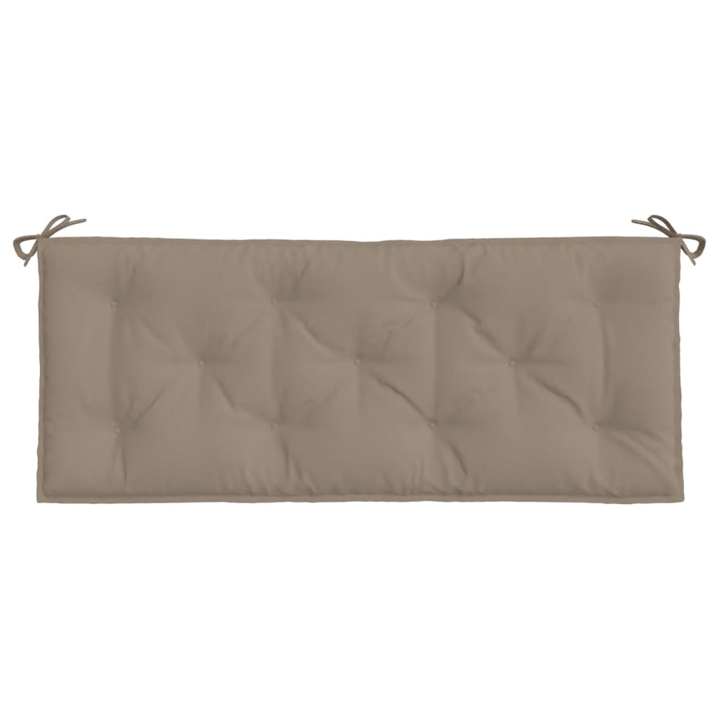 vidaXL Garden Bench Cushions 2 pcs Taupe 47.2"x19.7"x2.8" Oxford Fabric