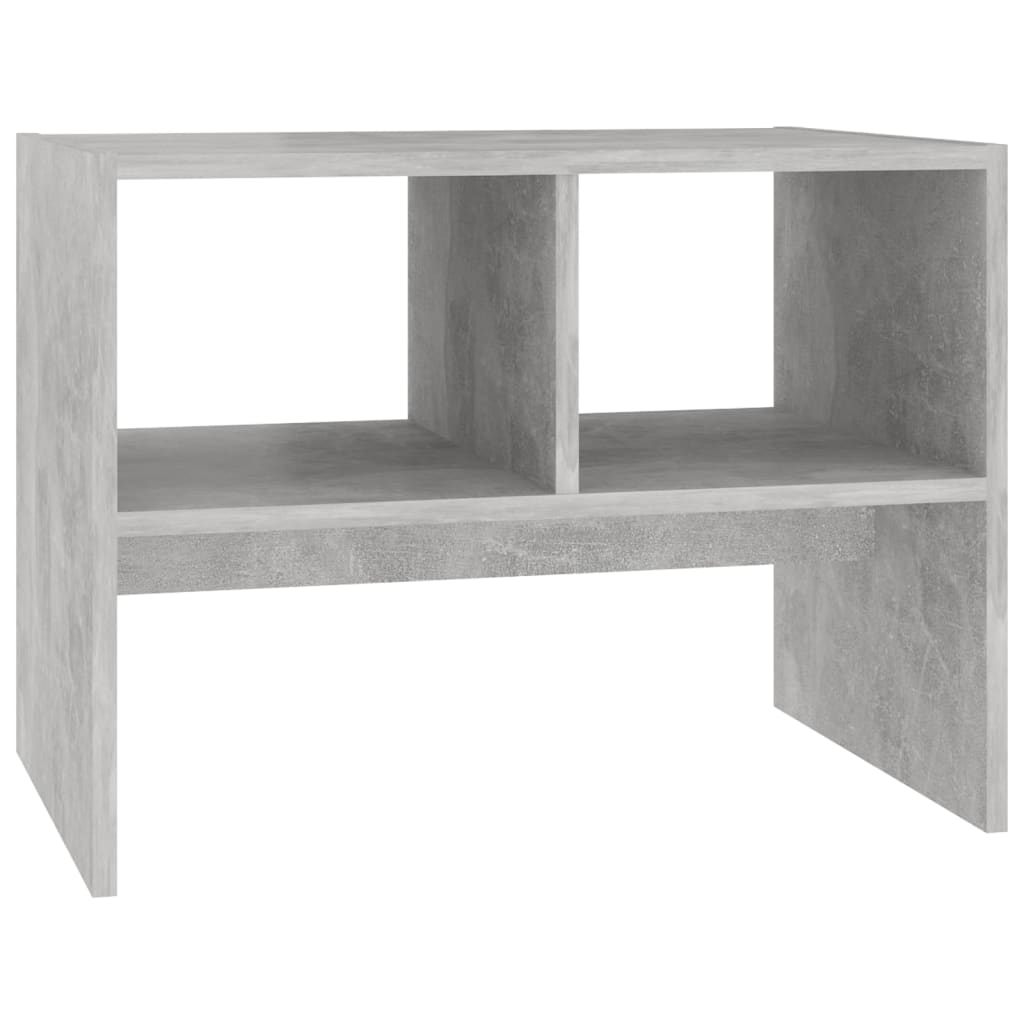 vidaXL Side Table Concrete Gray 24"x16"x18" Chipboard