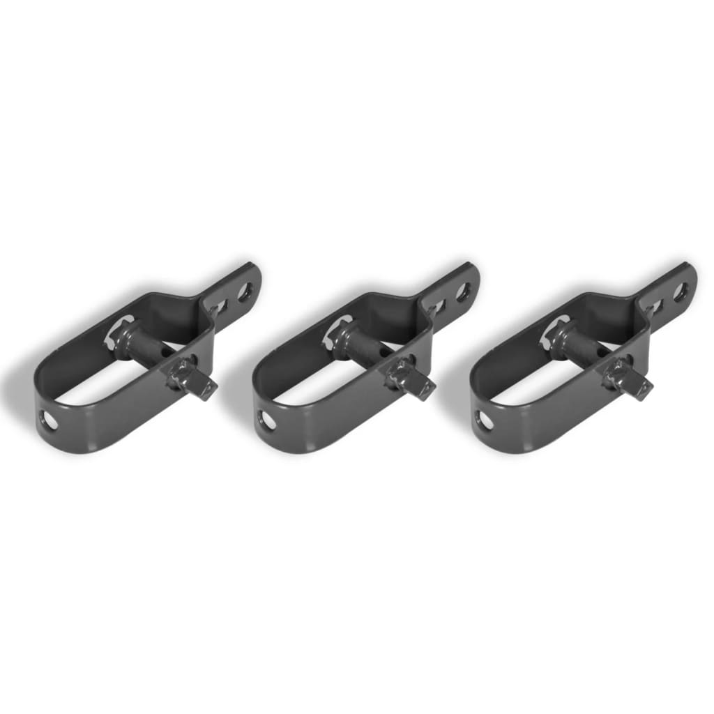 vidaXL Wire Tensioner for Chain-Link Fence 3 pcs 3.9" Gray