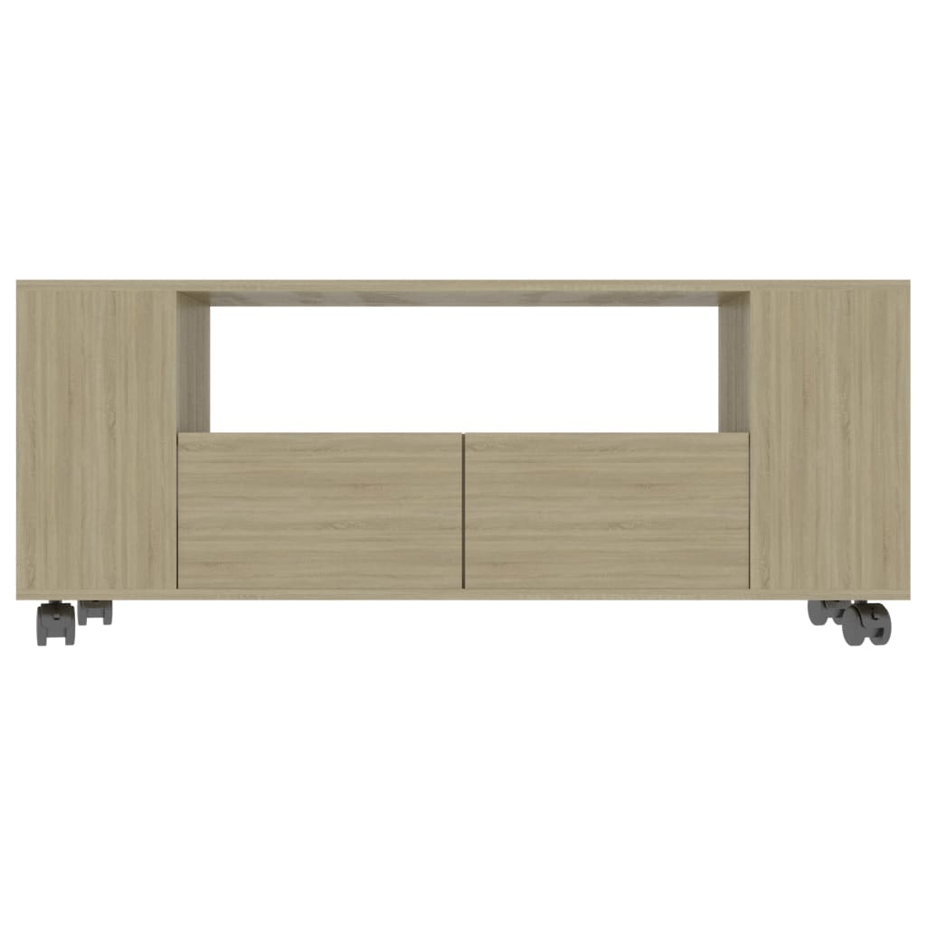 vidaXL TV Stand Sonoma Oak 47.2"x13.8"x18.9" Engineered Wood