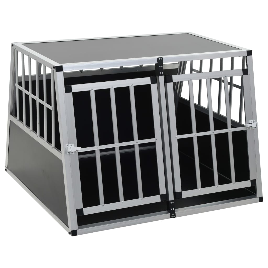 vidaXL Dog Cage with Double Door 37"x34.6"x27.2"
