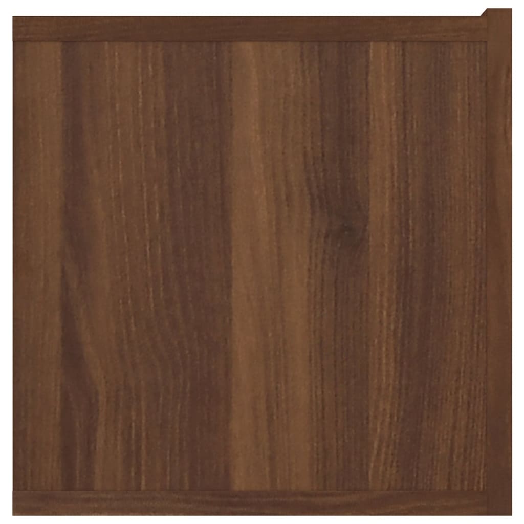 vidaXL TV Stand Brown Oak 31.5"x11.8"x11.8" Engineered Wood