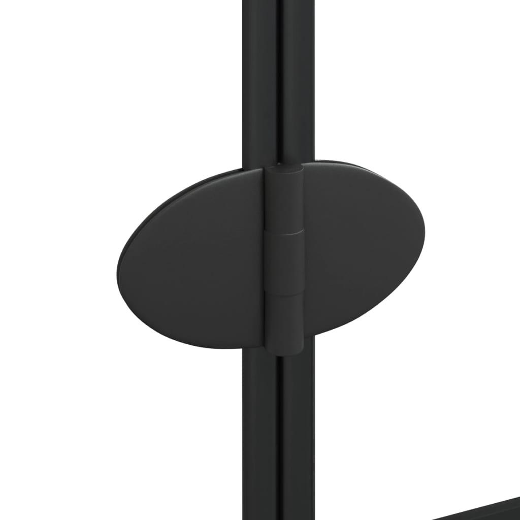 vidaXL Folding Shower Enclosure ESG 31.5"x55.1" Black