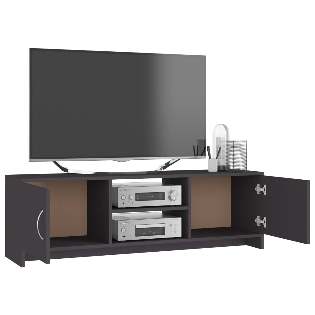 vidaXL TV Stand Gray 47.2"x11.8"x14.8" Engineered Wood