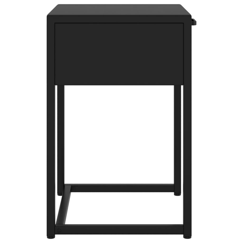 vidaXL Side Cabinet Black 15"x13.8"x21.3" Steel