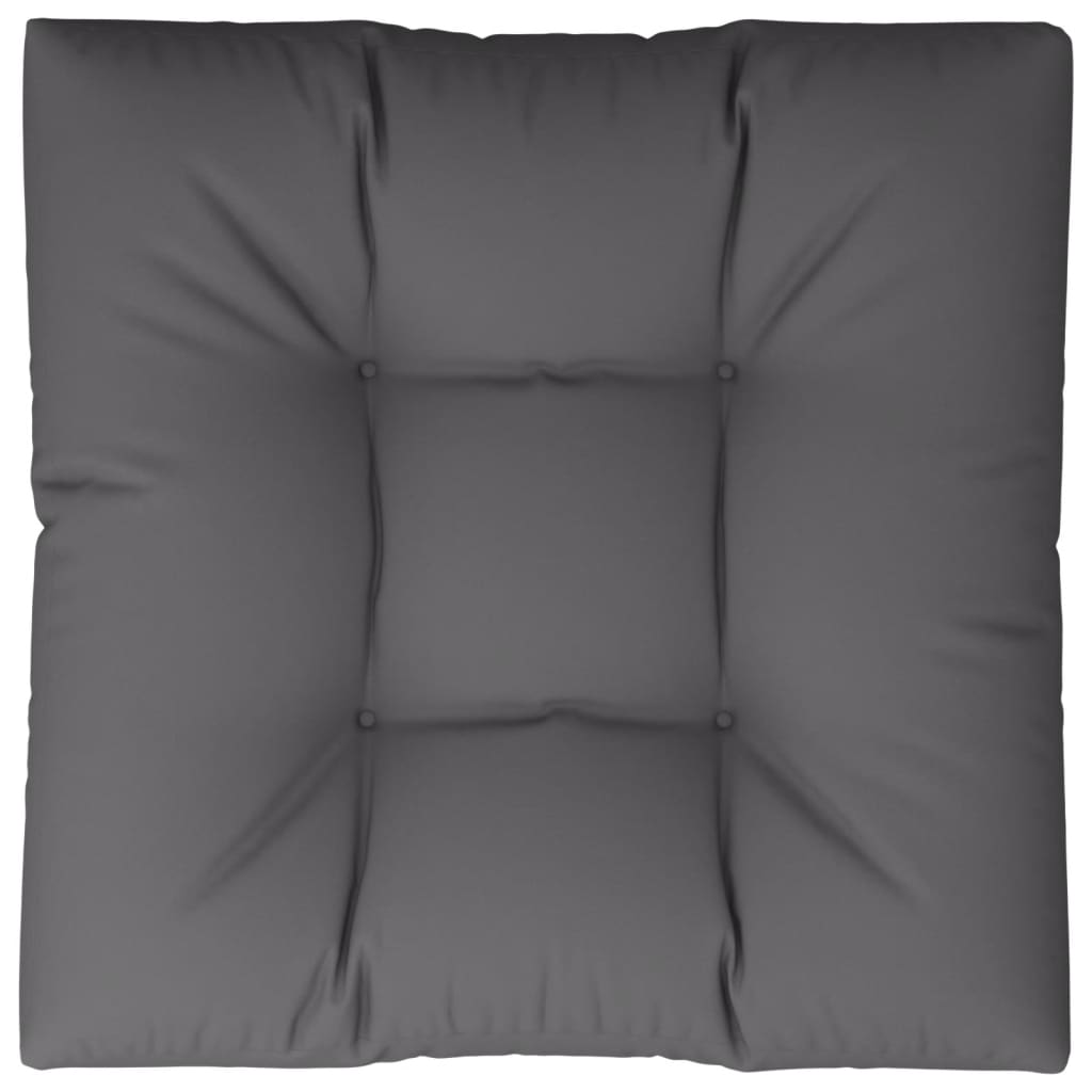 vidaXL Pallet Cushion Anthracite 27.6"x27.6"x4.7" Fabric