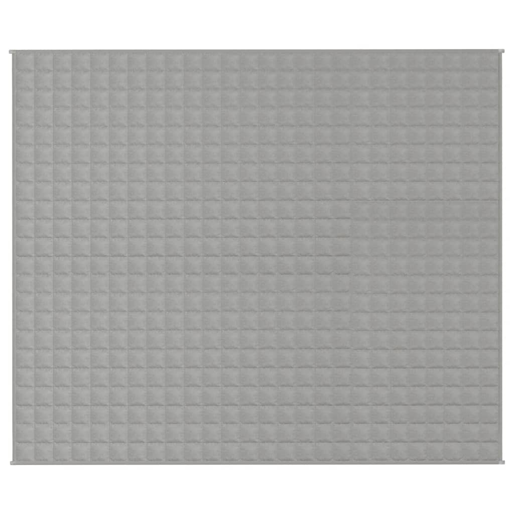 vidaXL Weighted Blanket Gray 86.6"x102.4" 33.1 lb Fabric