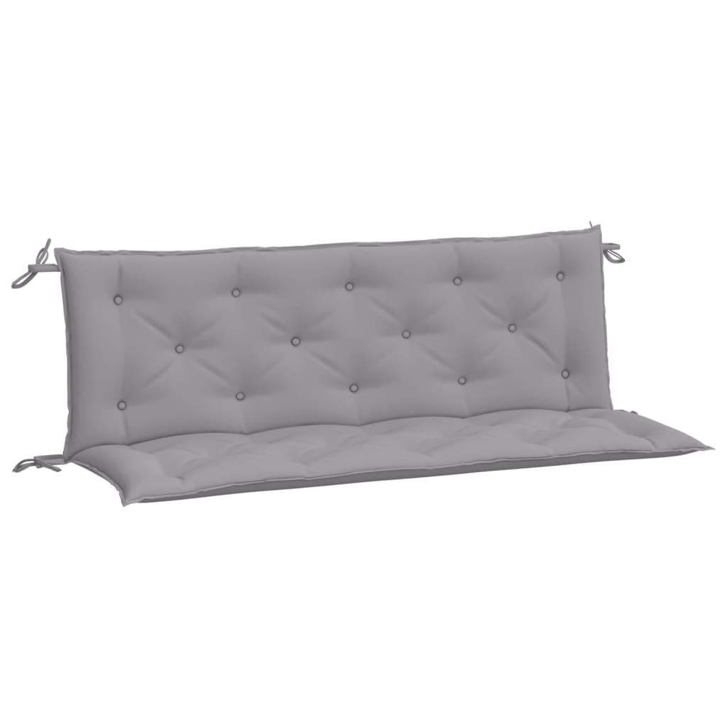 vidaXL Garden Bench Cushions 2pcs Gray 59.1"x19.7"x2.8" Oxford Fabric