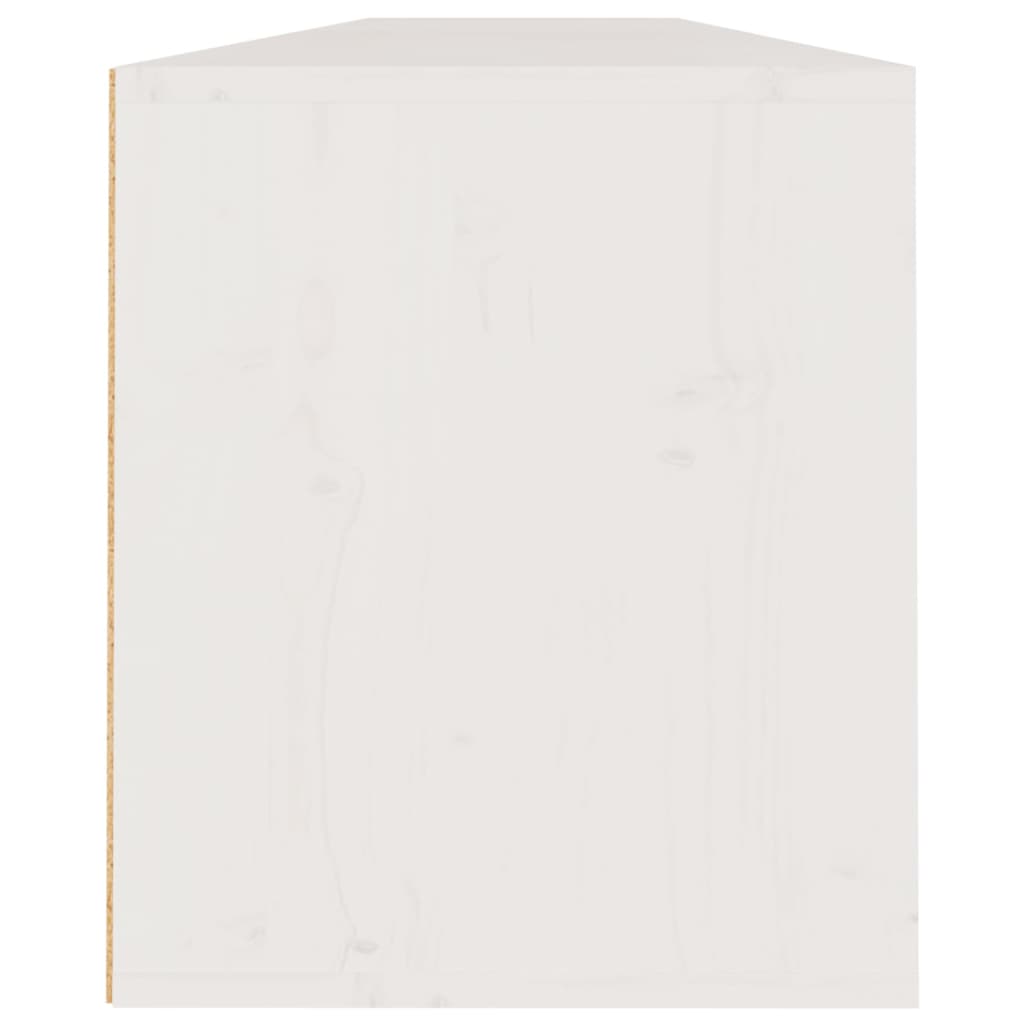 vidaXL Wall Cabinets 2pcs White 39.4"x11.8"x13.8" Solid Wood Pine
