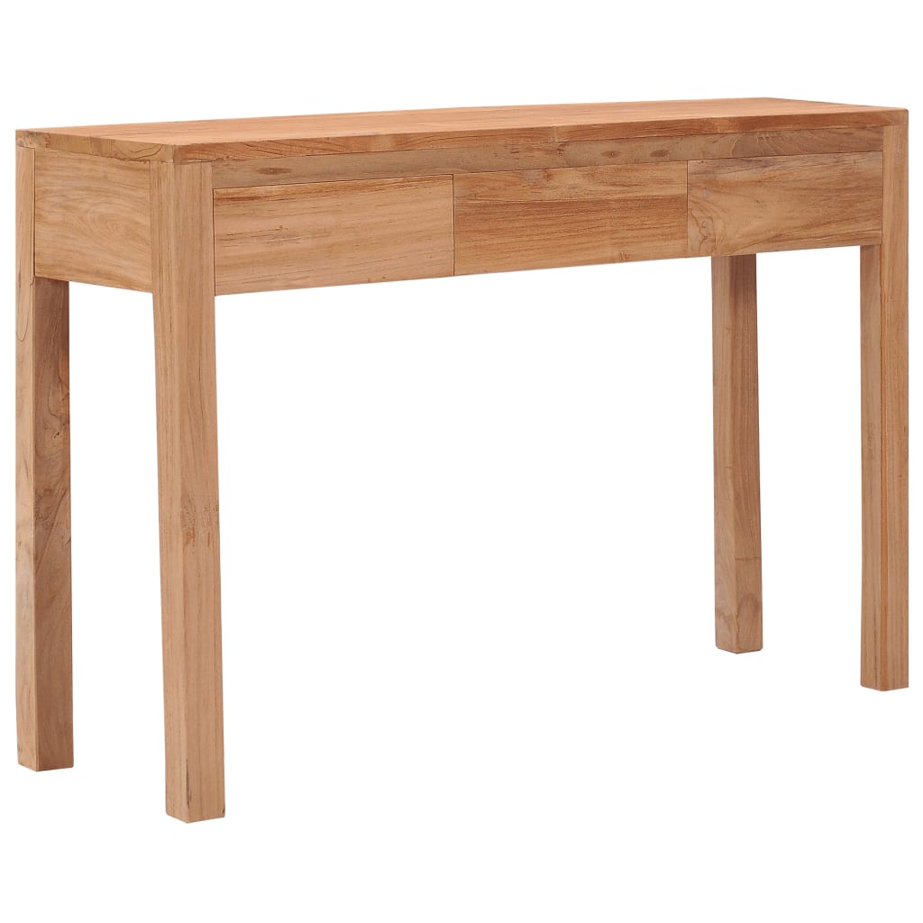 vidaXL Console Table 43.3"x13.8"x29.5" Solid Wood Teak