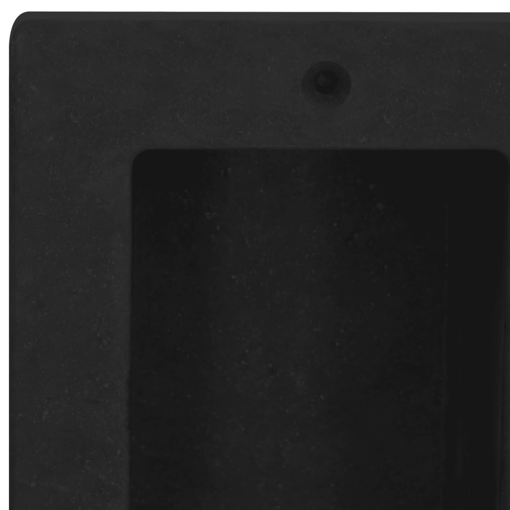 vidaXL Shower Niche with 2 Compartments Matt Black 16.1"x20.1"x3.9"