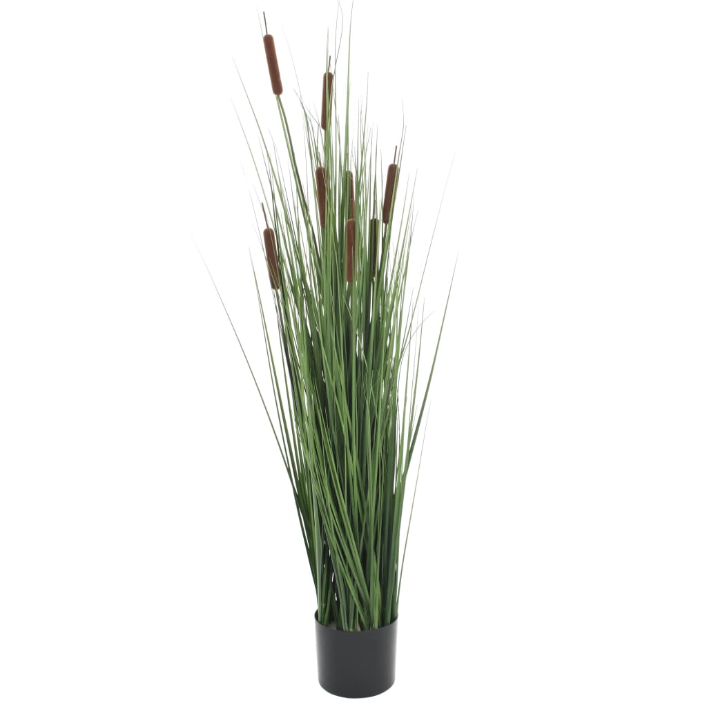 vidaXL Artificial Grass Plant with Bulrush 47.2"
