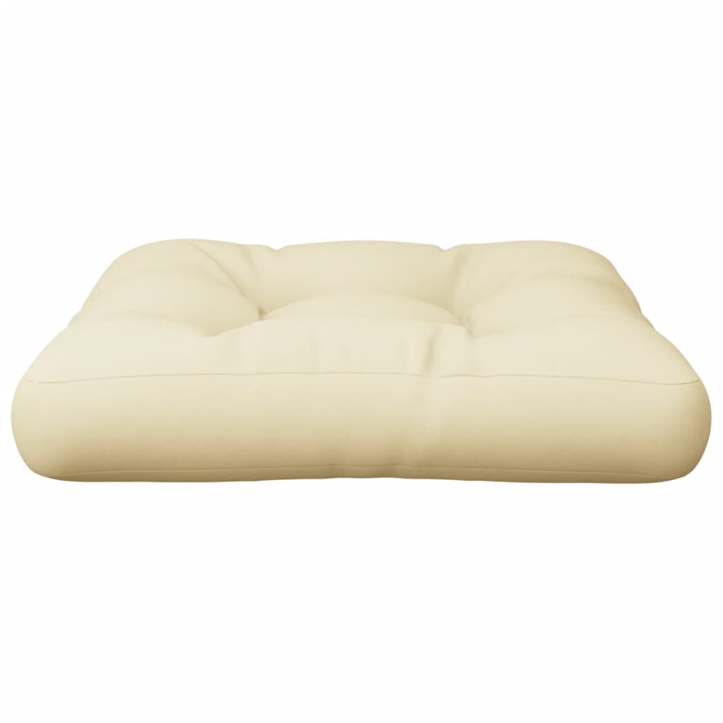 vidaXL Pallet Cushion Cream 19.7"x19.7"x4.7" Fabric
