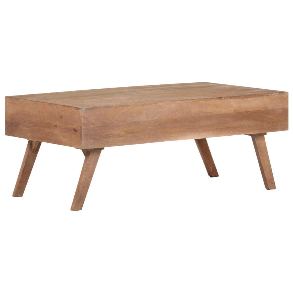 vidaXL Coffee Table 39.4"x23.6"x15.7" Solid Mango Wood