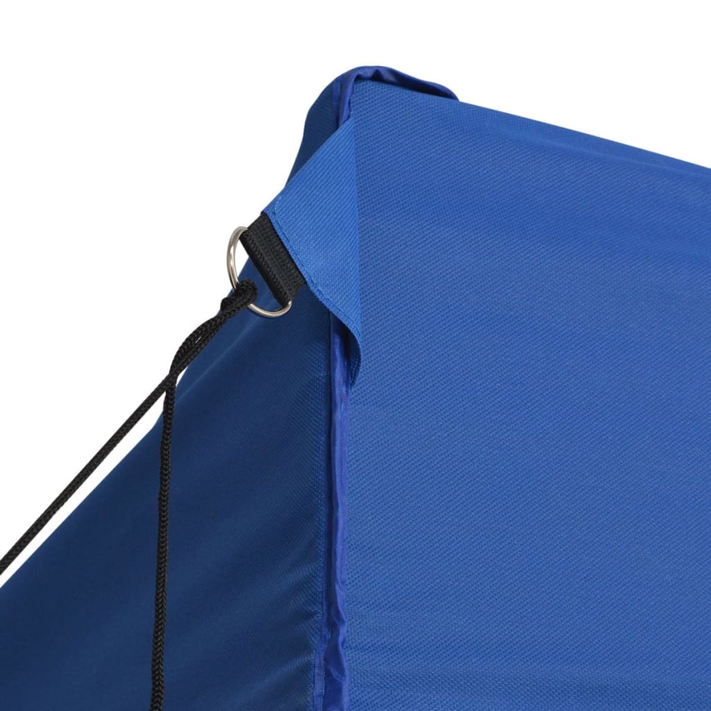 vidaXL Professional Folding Party Tent with 4 Sidewalls 118.1"x236.2" Steel Blue