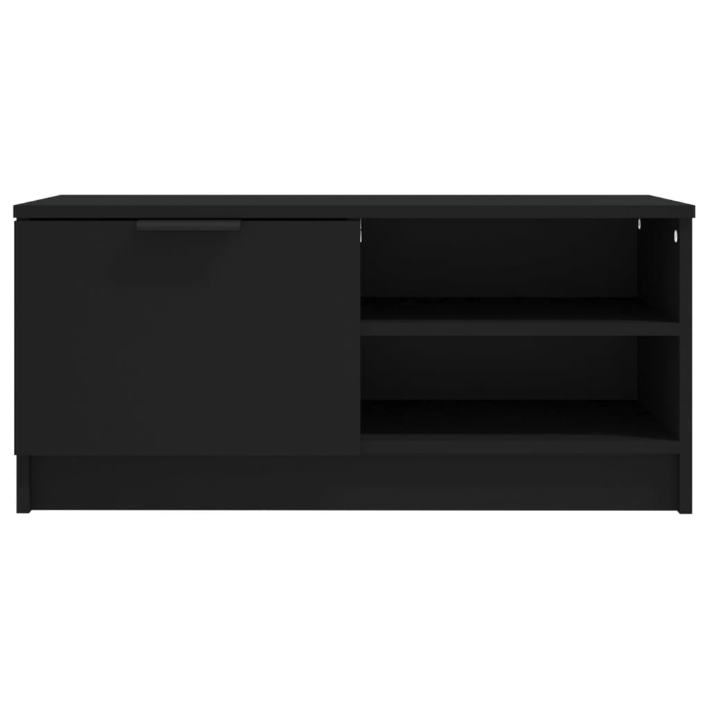 vidaXL TV Stand Black 31.5"x13.8"x14.4" Engineered Wood