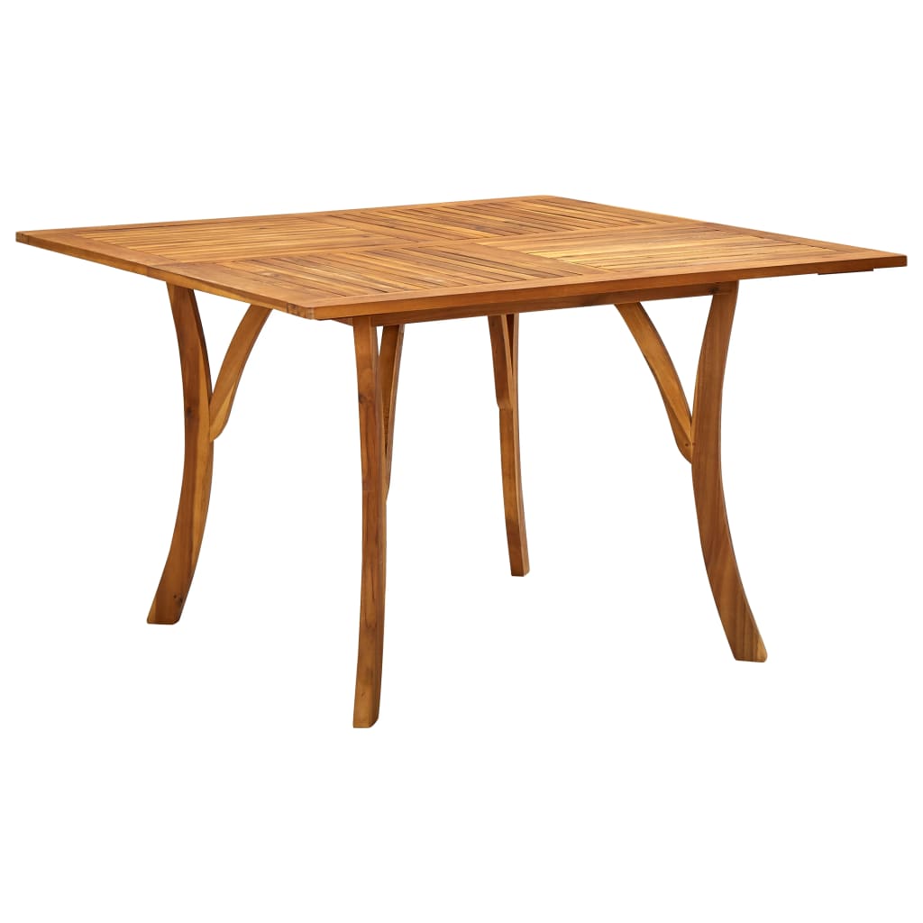 vidaXL Patio Table 47.2"x47.2"x29.5" Solid Acacia Wood