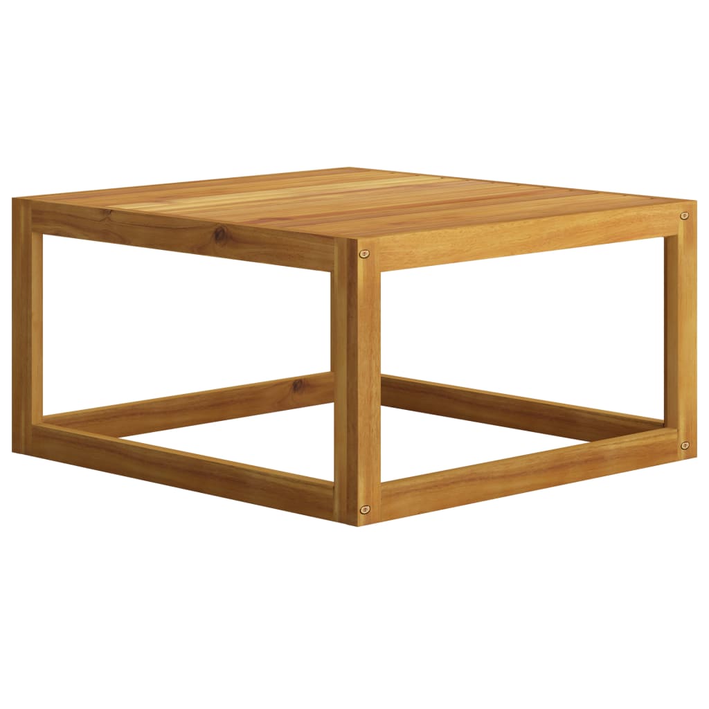 vidaXL Coffee Table 26.7"x26.7"x11.4" Solid Acacia Wood