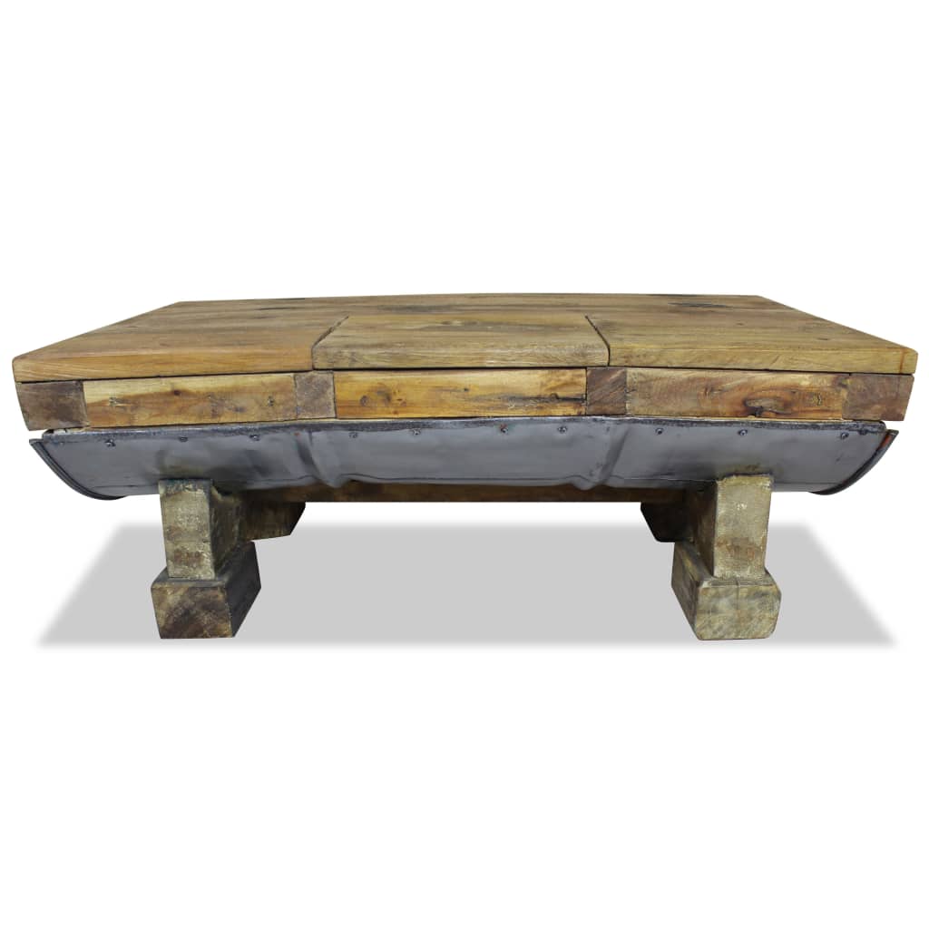 vidaXL Coffee Table Solid Reclaimed Wood 35.4"x19.7"x13.8"