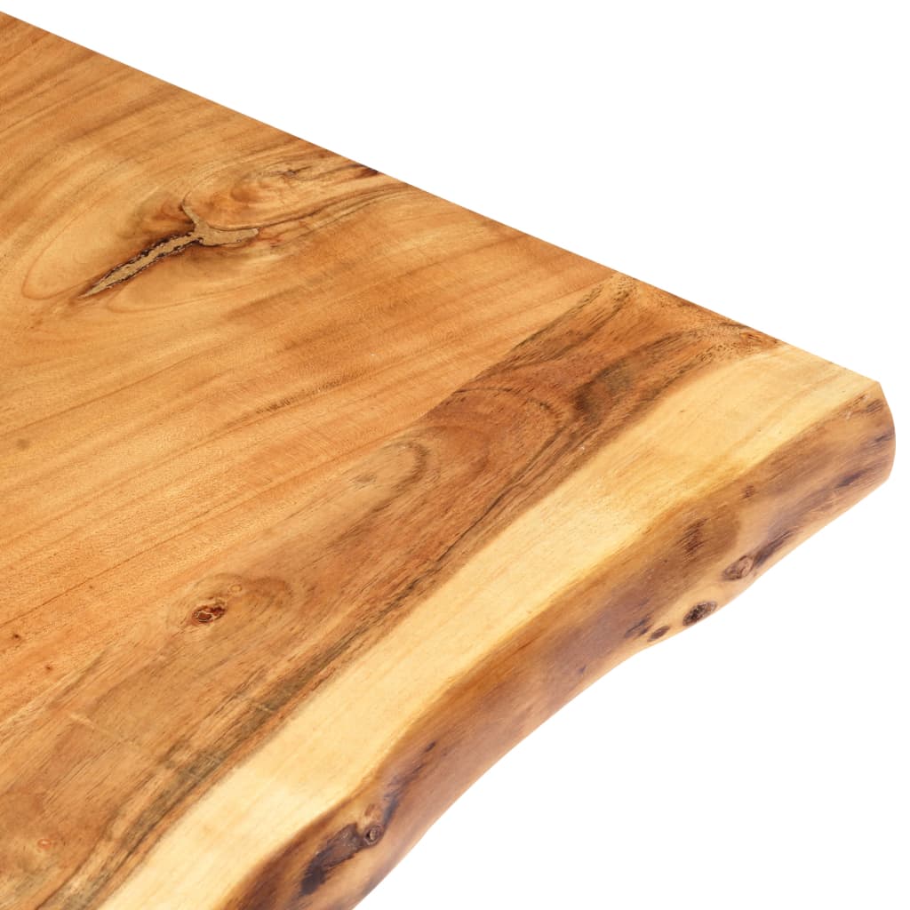 vidaXL Table Top Solid Acacia Wood 31.5"x(19.7"-23.6")x1"