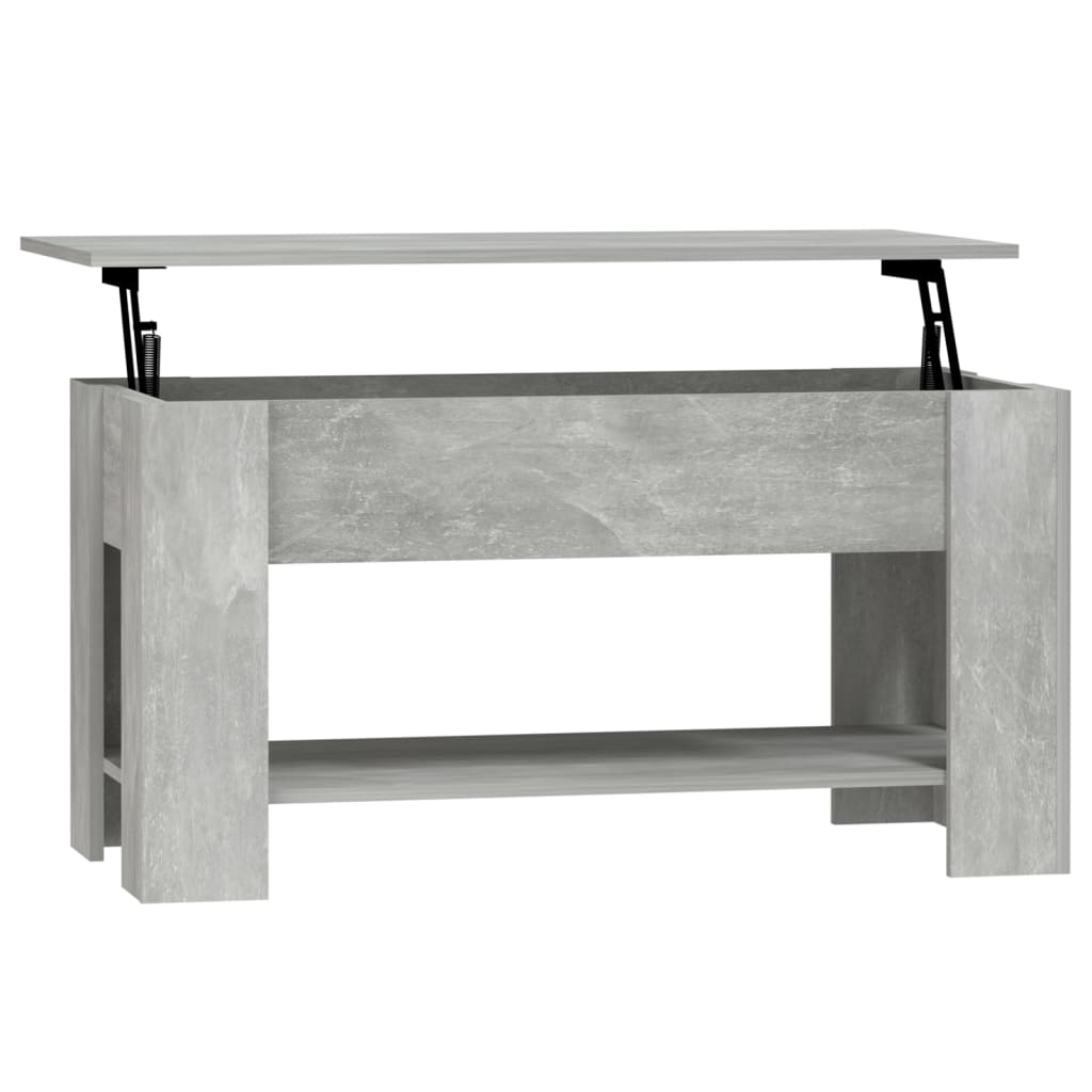 vidaXL Coffee Table Concrete Gray 39.8"x19.3"x20.5" Engineered Wood