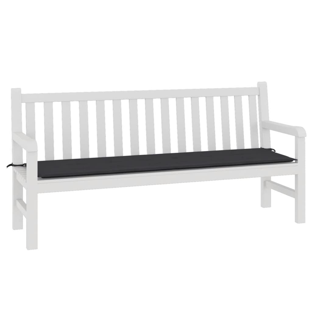 vidaXL Garden Bench Cushion Black 70.9"x19.7"x1.2" Oxford Fabric