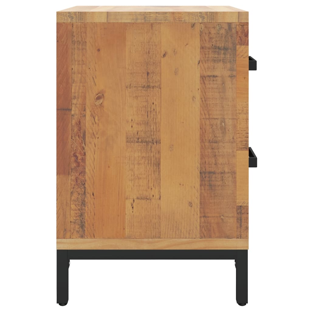 vidaXL Bedside Cabinets 2 pcs 15.7"x11.8"x21.7" Solid Wood Pine