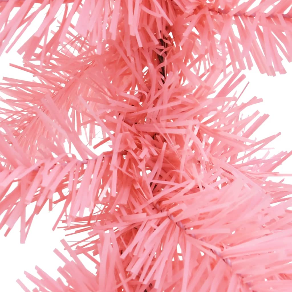 vidaXL Christmas Garland with LED Lights 66 ft Pink