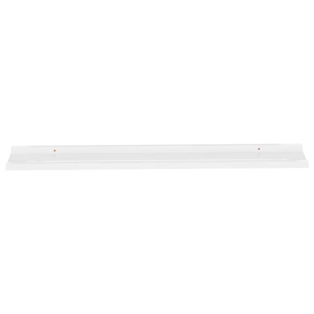 vidaXL Wall Shelves 2 pcs High Gloss White 45.3"x3.5"x1.2"
